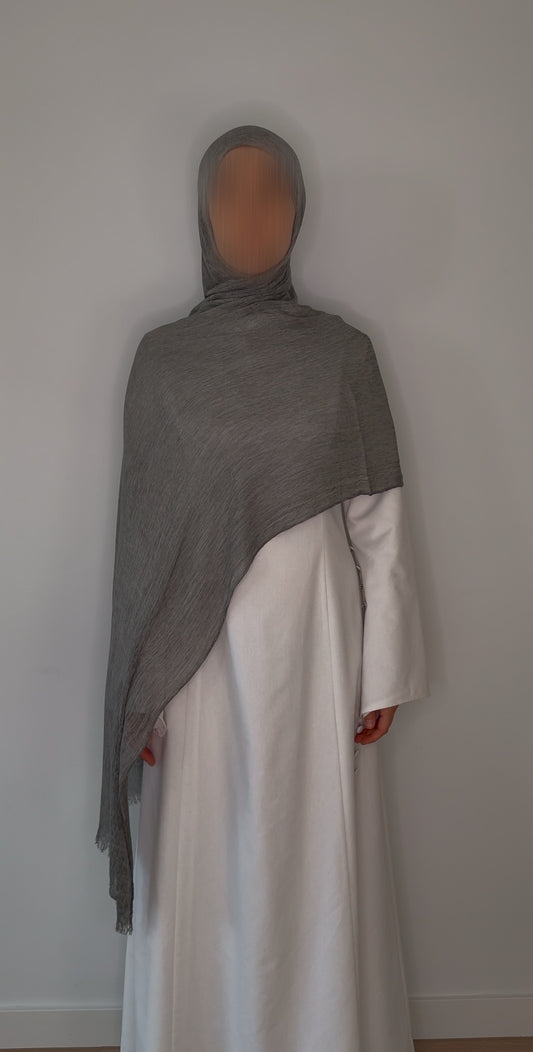 Grey Textured Shawl