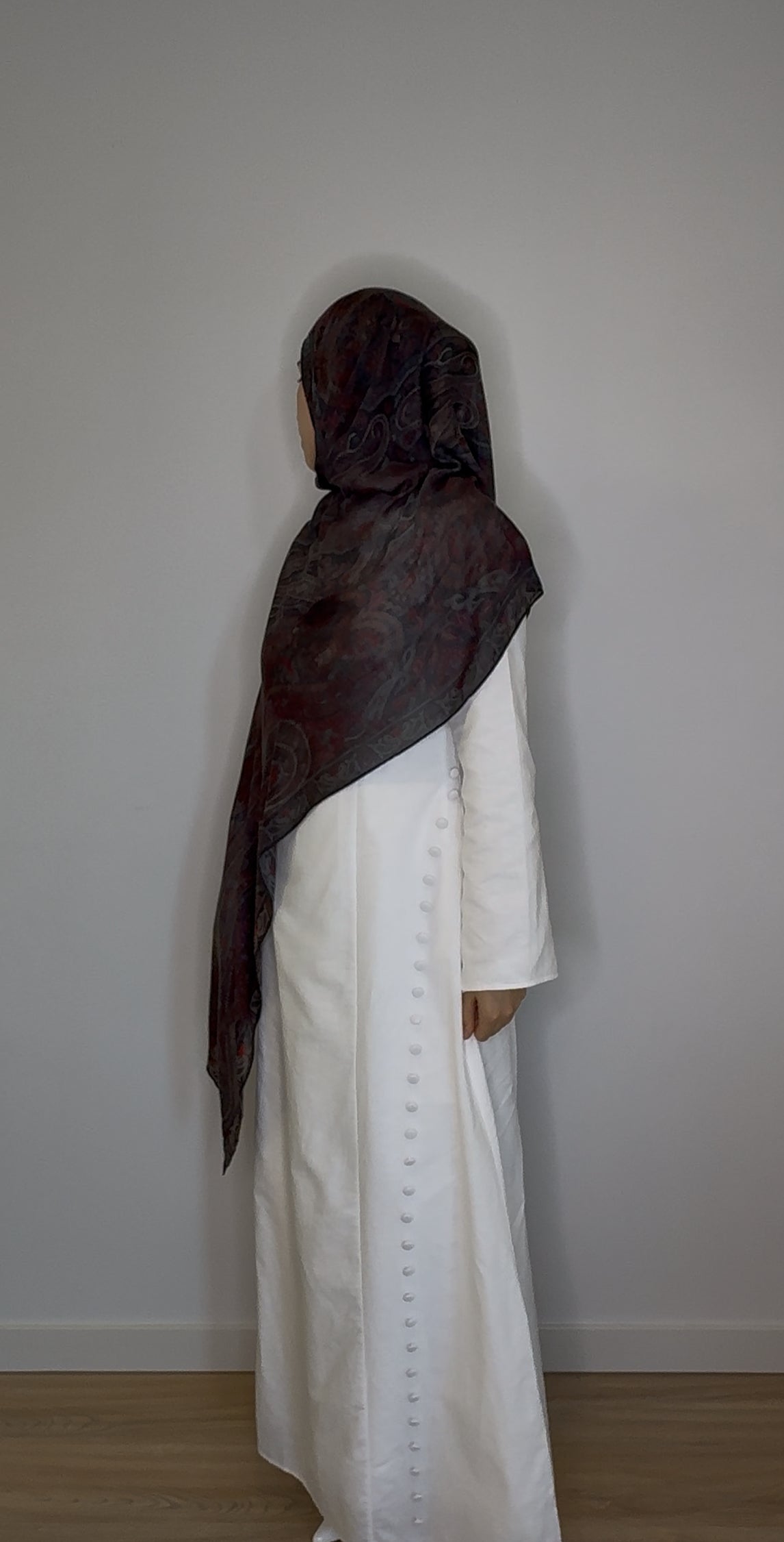 Autumn noir printed modal