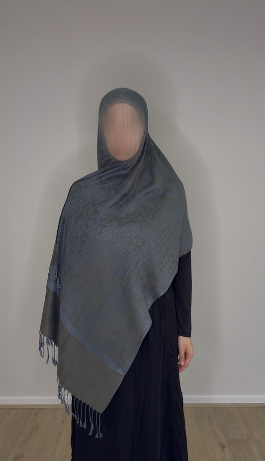 Mistral blue Pashmina