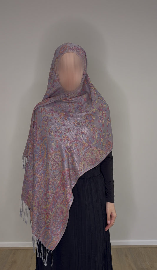 Violet Bloom Pashmina