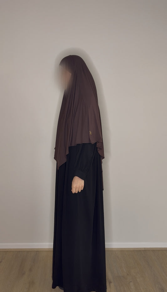 Short Bamboo Jersey Khimar - Espresso