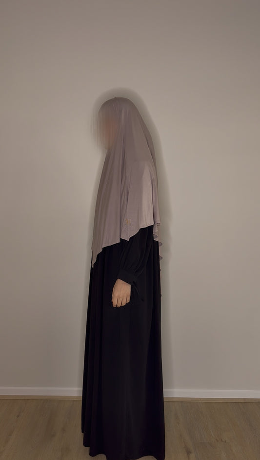 Short Bamboo Jersey Khimar - Light Beige