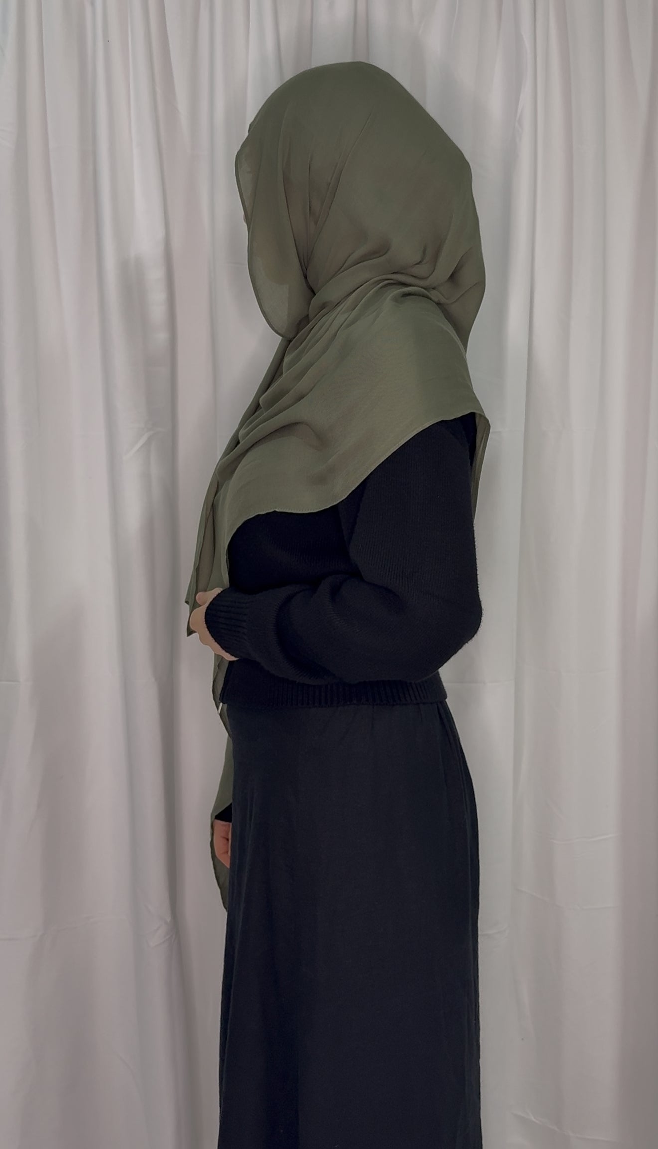 Army Green - Modal Hijab Set