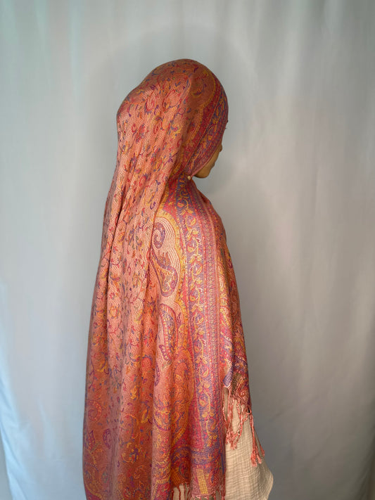 Orchird Mist Pashmina Hijab