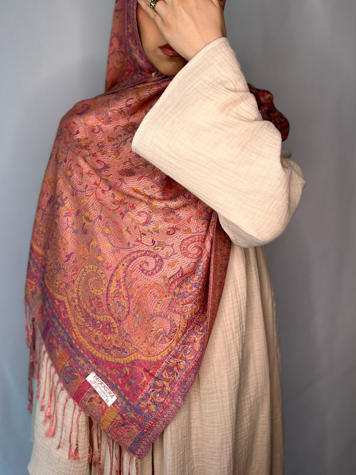 Orchird Mist Pashmina Hijab